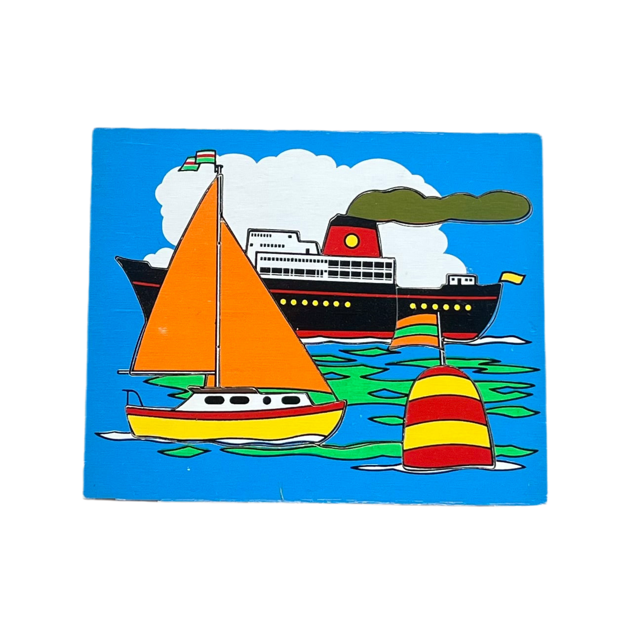 Puslespil - Skibe på havet
