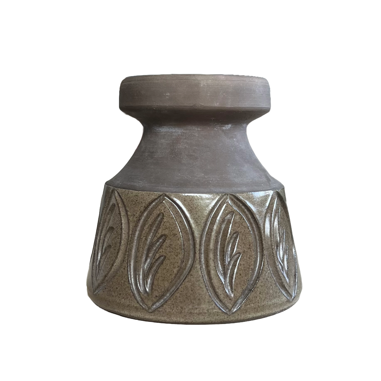 Brun vase/lysestage