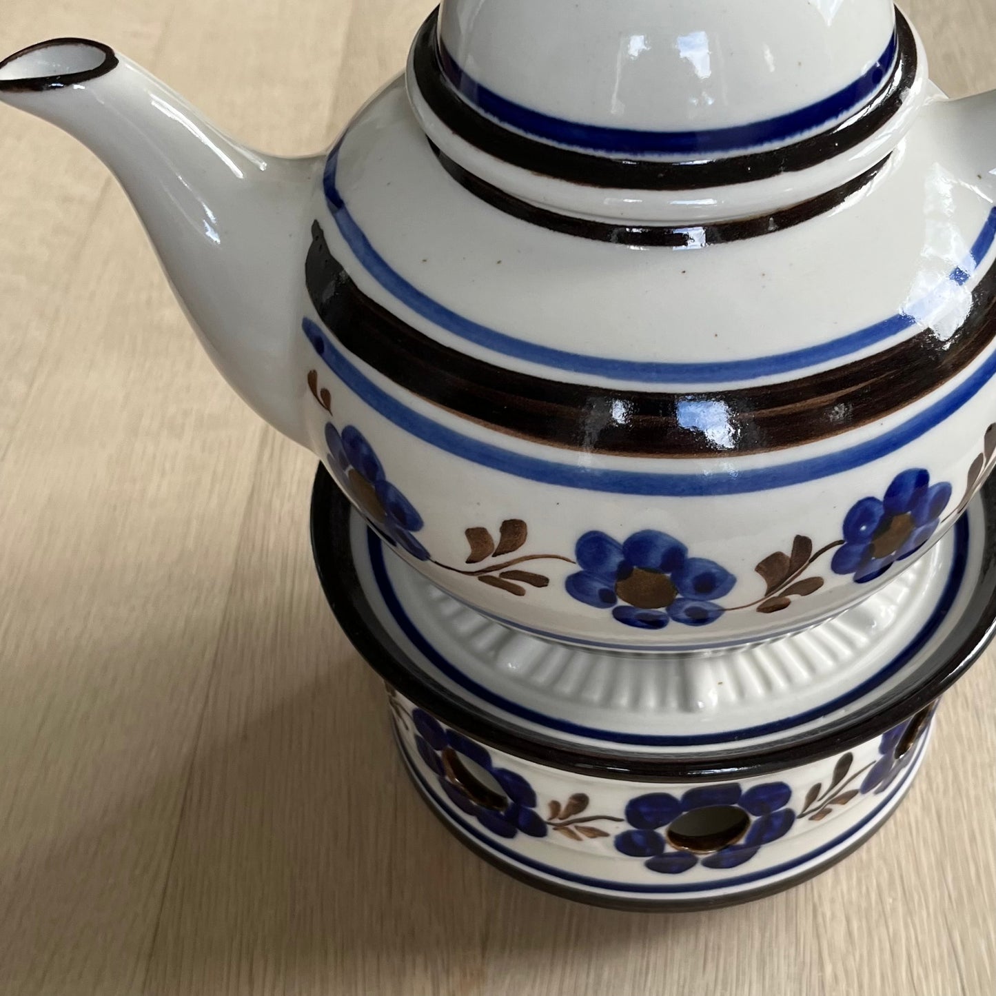 Tekande med lysvarmer