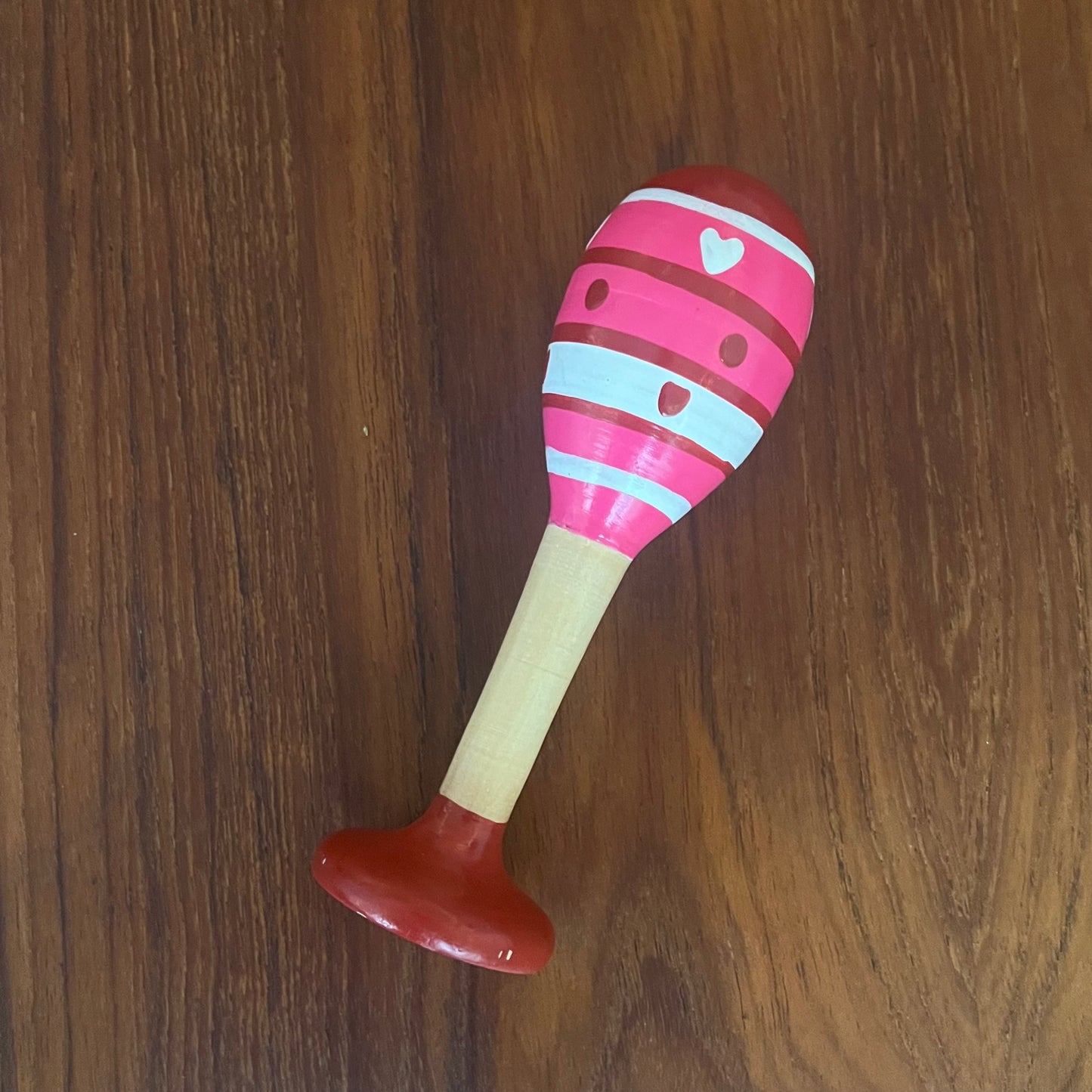 Maracas - Musikinstrument - Lyserød