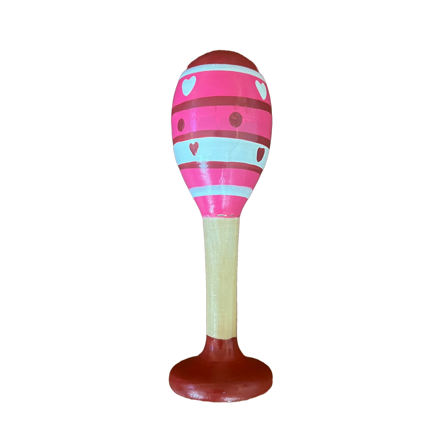 Maracas - Musikinstrument - Lyserød