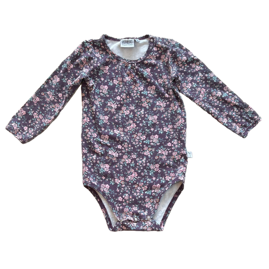 Langærmet body - Wheat - 80