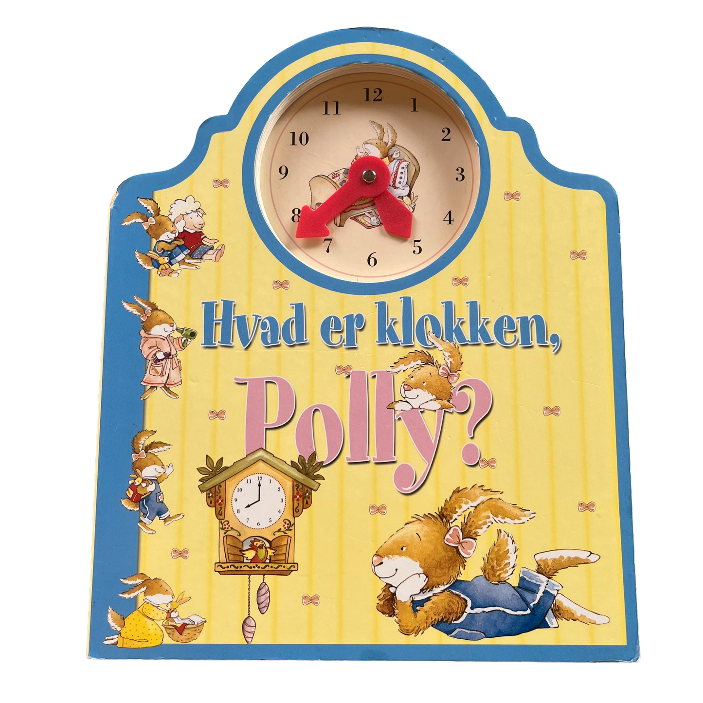 Hvad er klokken Polly - Bog med ur