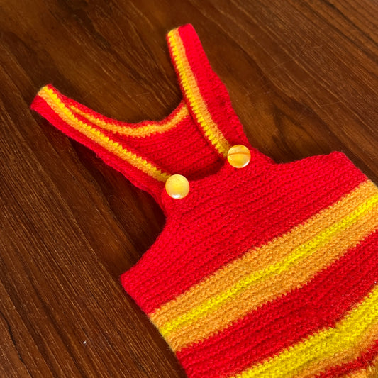 Hjemmestrikkede smækbukser - Vintage - 80