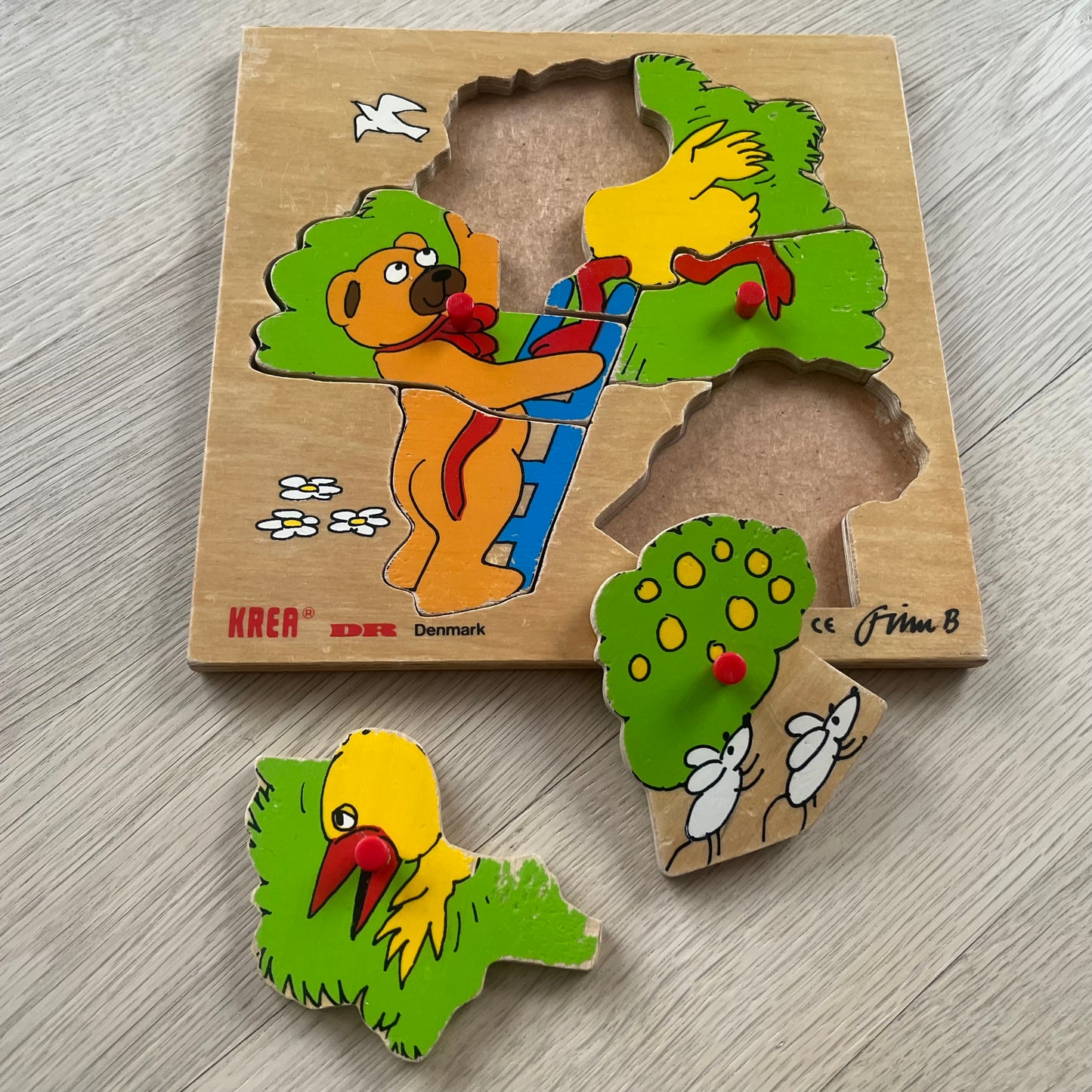 Bamse og Kylling puslespil - KREA