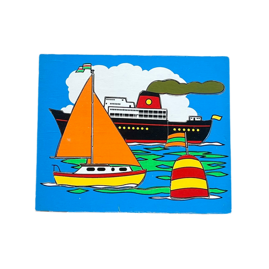 Puslespil - Skibe på havet