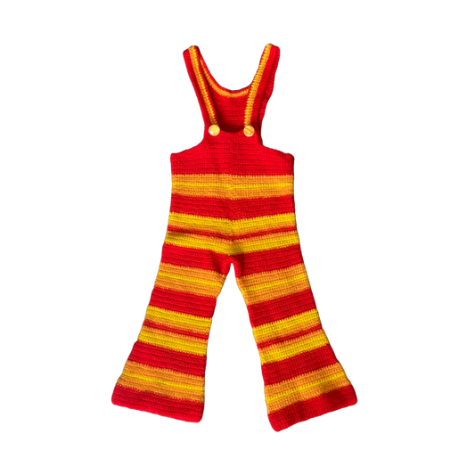 Hjemmestrikkede smækbukser - Vintage - 80