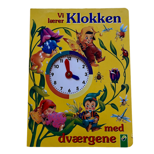 Børnebog - Vi lærer klokken med dværgene