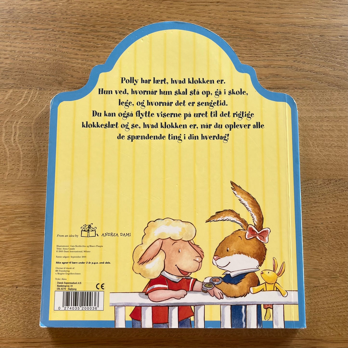 Hvad er klokken Polly - Bog med ur