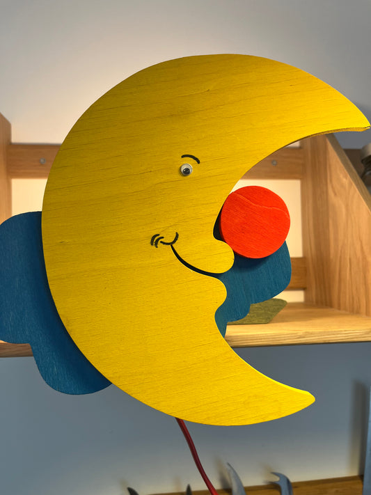 Lampe til børneværelset - Måne